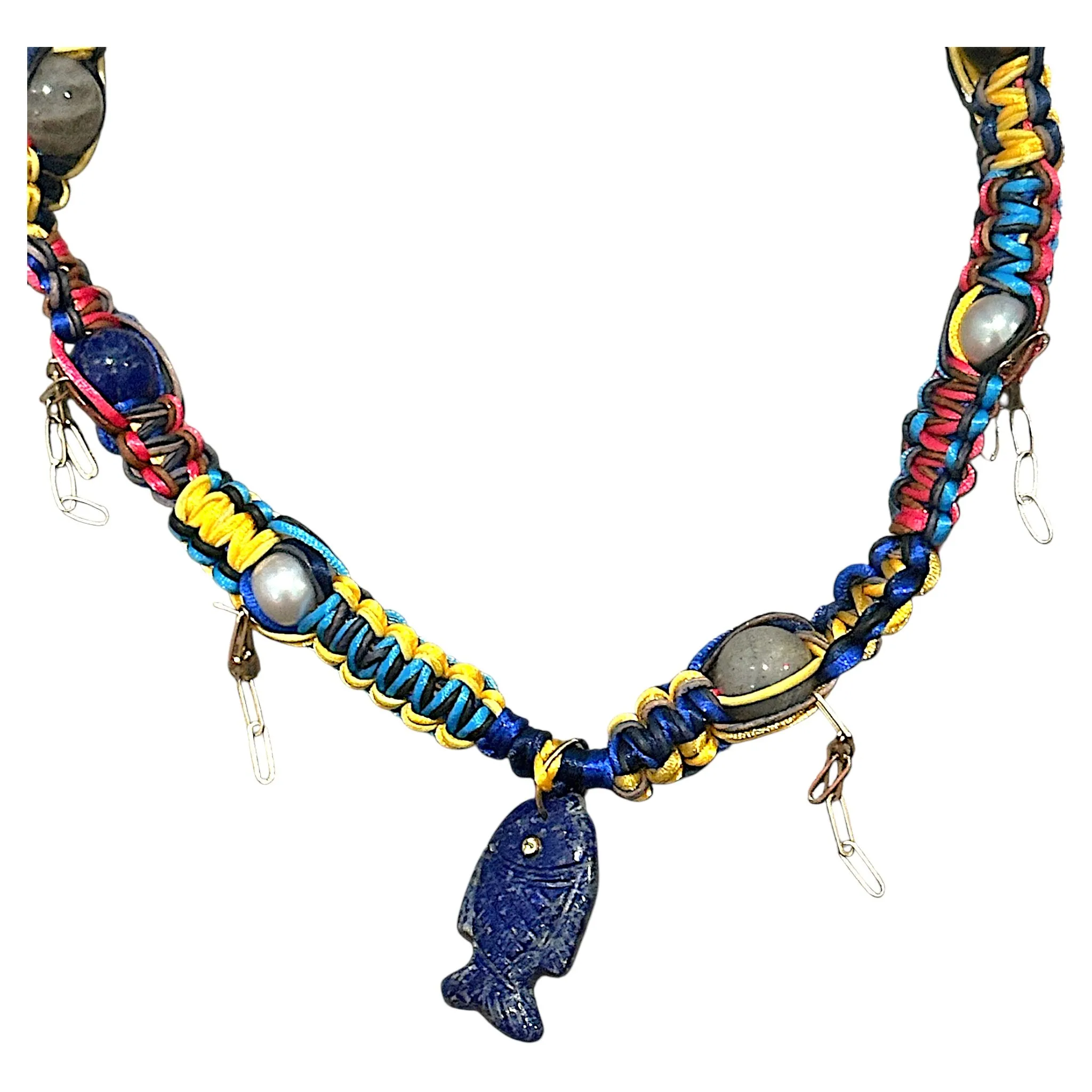 LAPIS GLOW FISH ROCKSTAR CHOKER