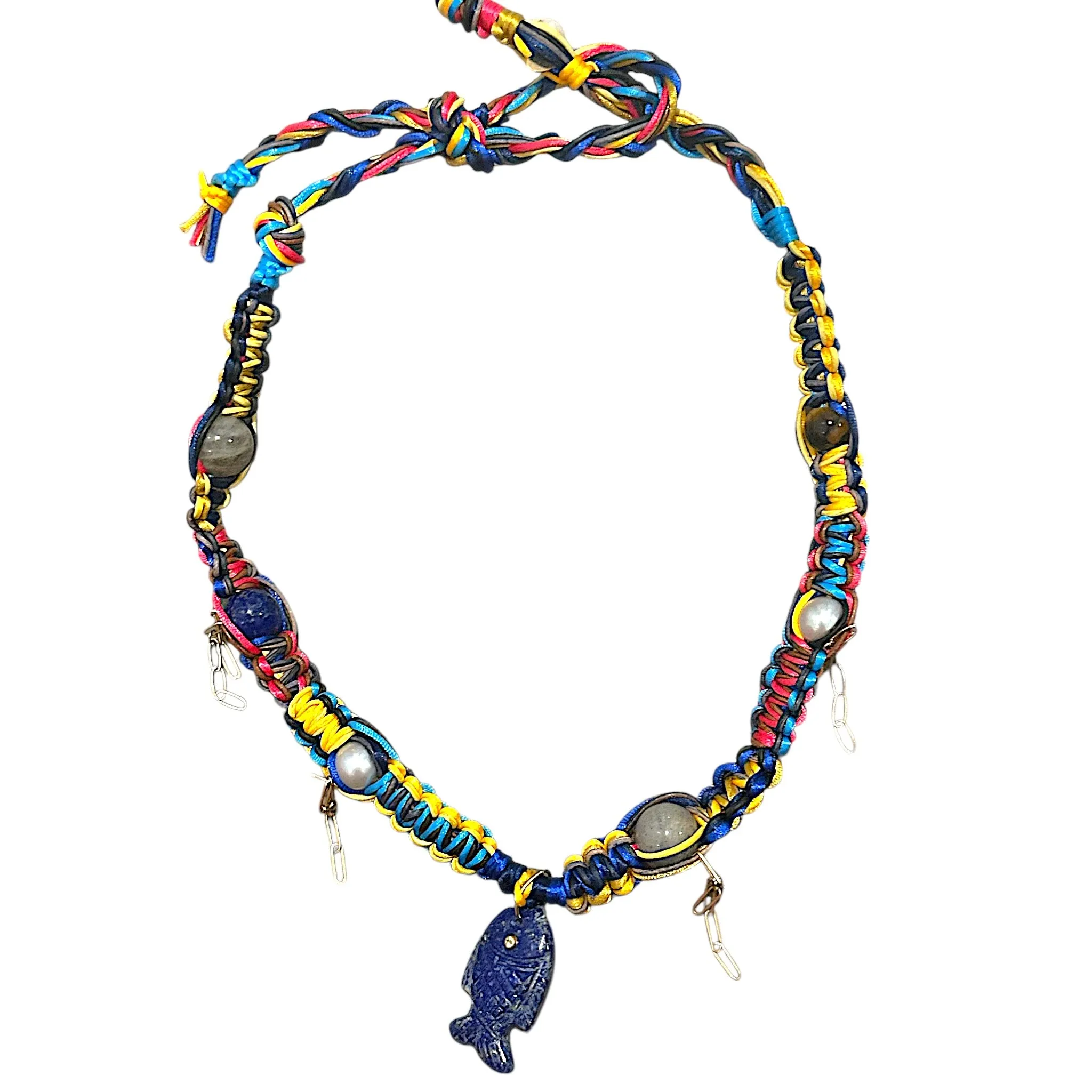 LAPIS GLOW FISH ROCKSTAR CHOKER