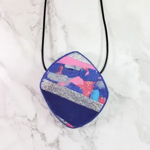 Large Angled Square Pendant - Very Peri