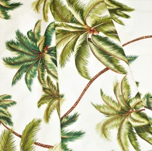 Large Plam Trees Off-white Background