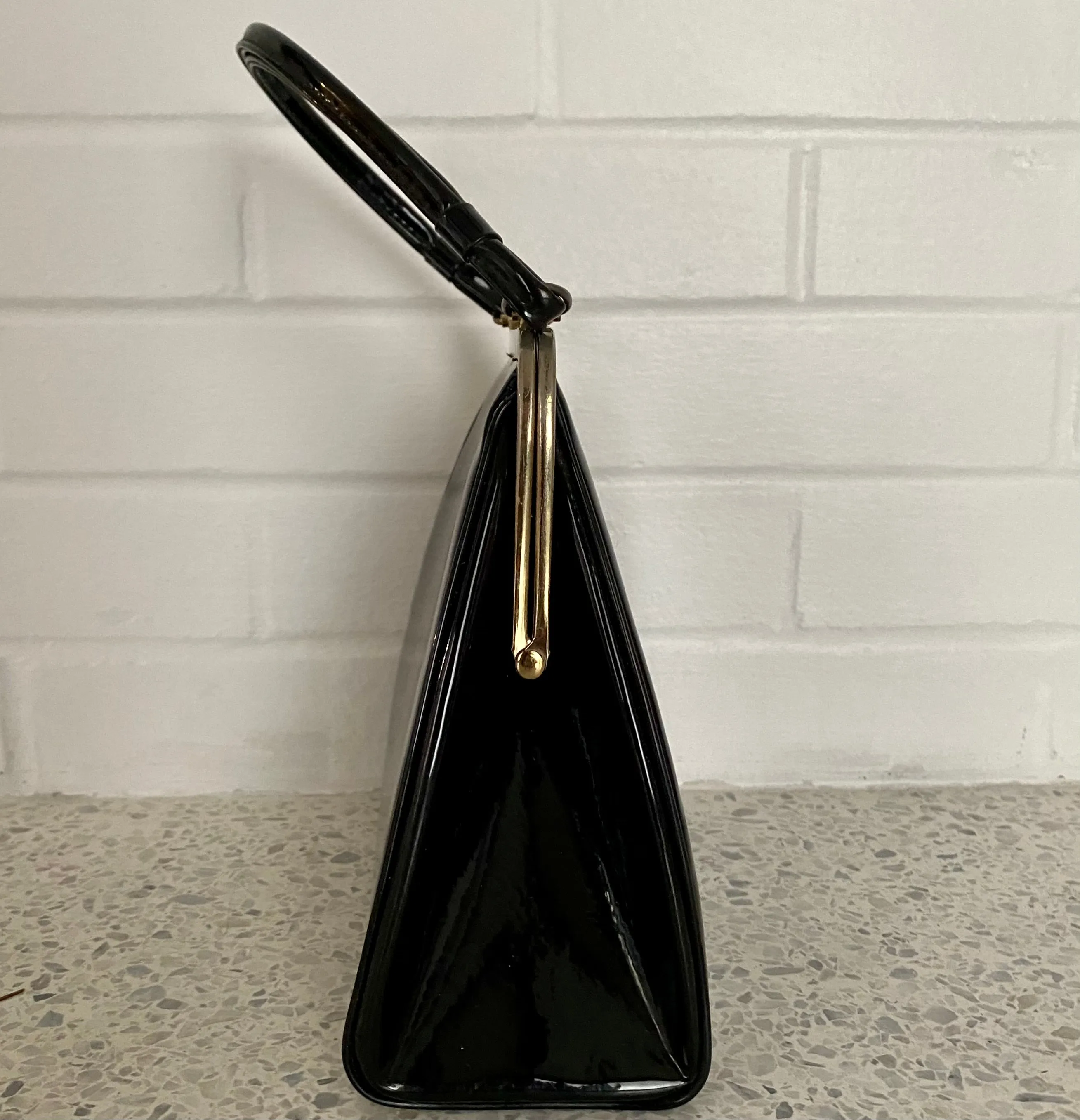 Late 40s/ Early 50s Verdi Patent Leather Handbag