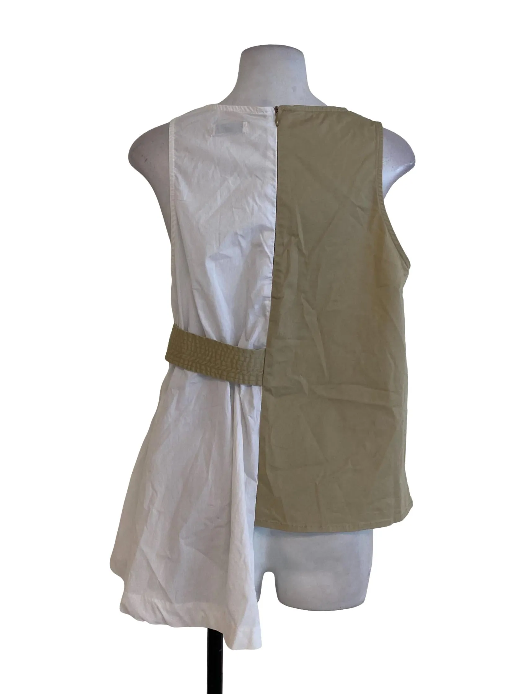 Latte Half White Top