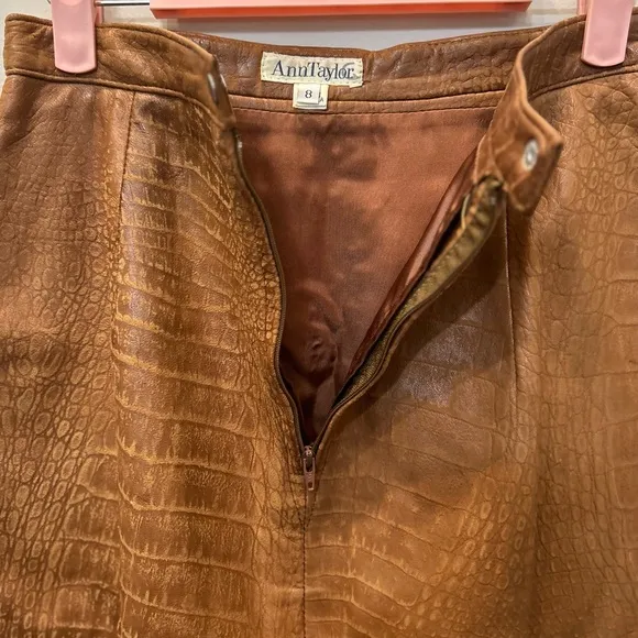 Leather Skirt, Vintage Ann Taylor. Buttery Soft!!