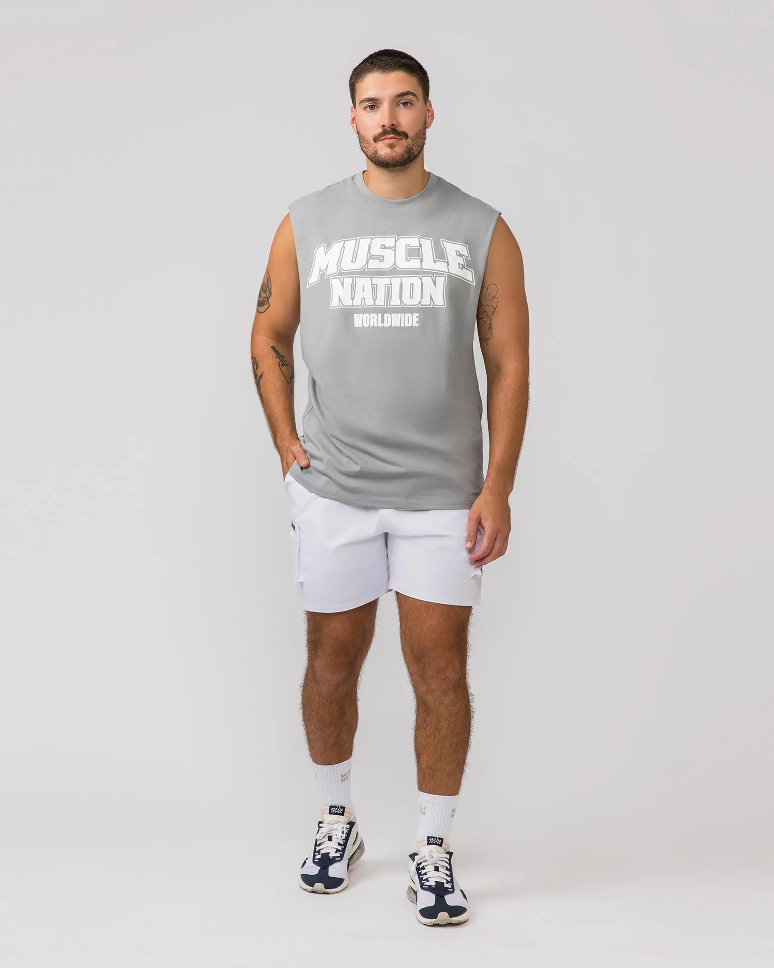 Lifting Muscle Tank - Jet Grey
