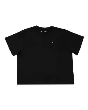 Light Black Boxy Tee