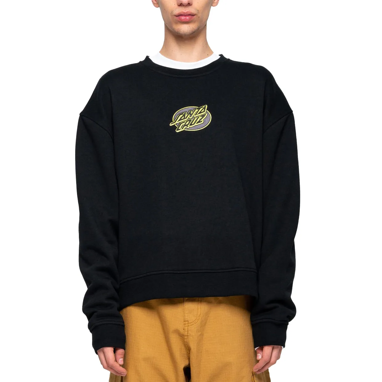 Lined Oval Dot Crew