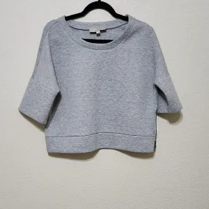 LOFT Gray Crew Neck Sweater