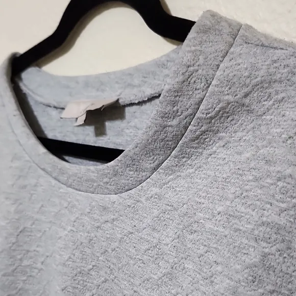LOFT Gray Crew Neck Sweater
