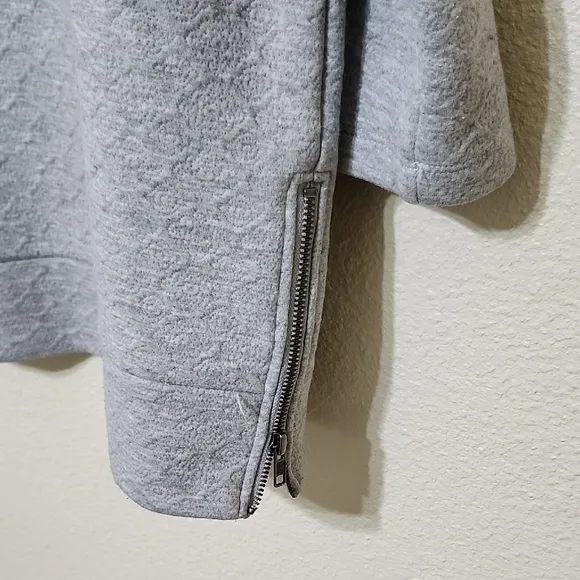 LOFT Gray Crew Neck Sweater