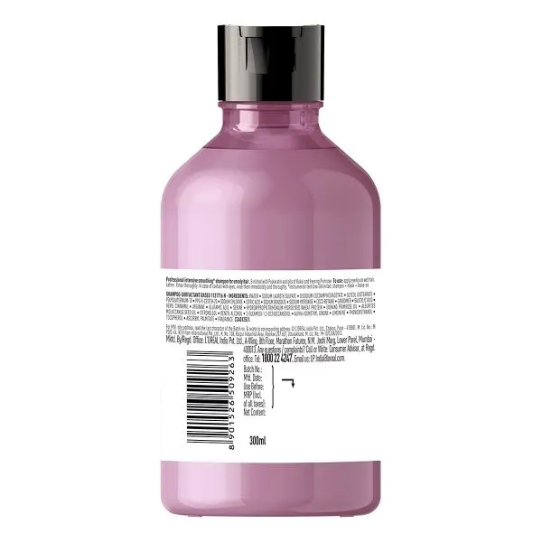 L'Oreal Professionnel Liss Unlimited Shampoo with Pro-Keratin and Kukui Nut Oil, Serie Expert (300ml)