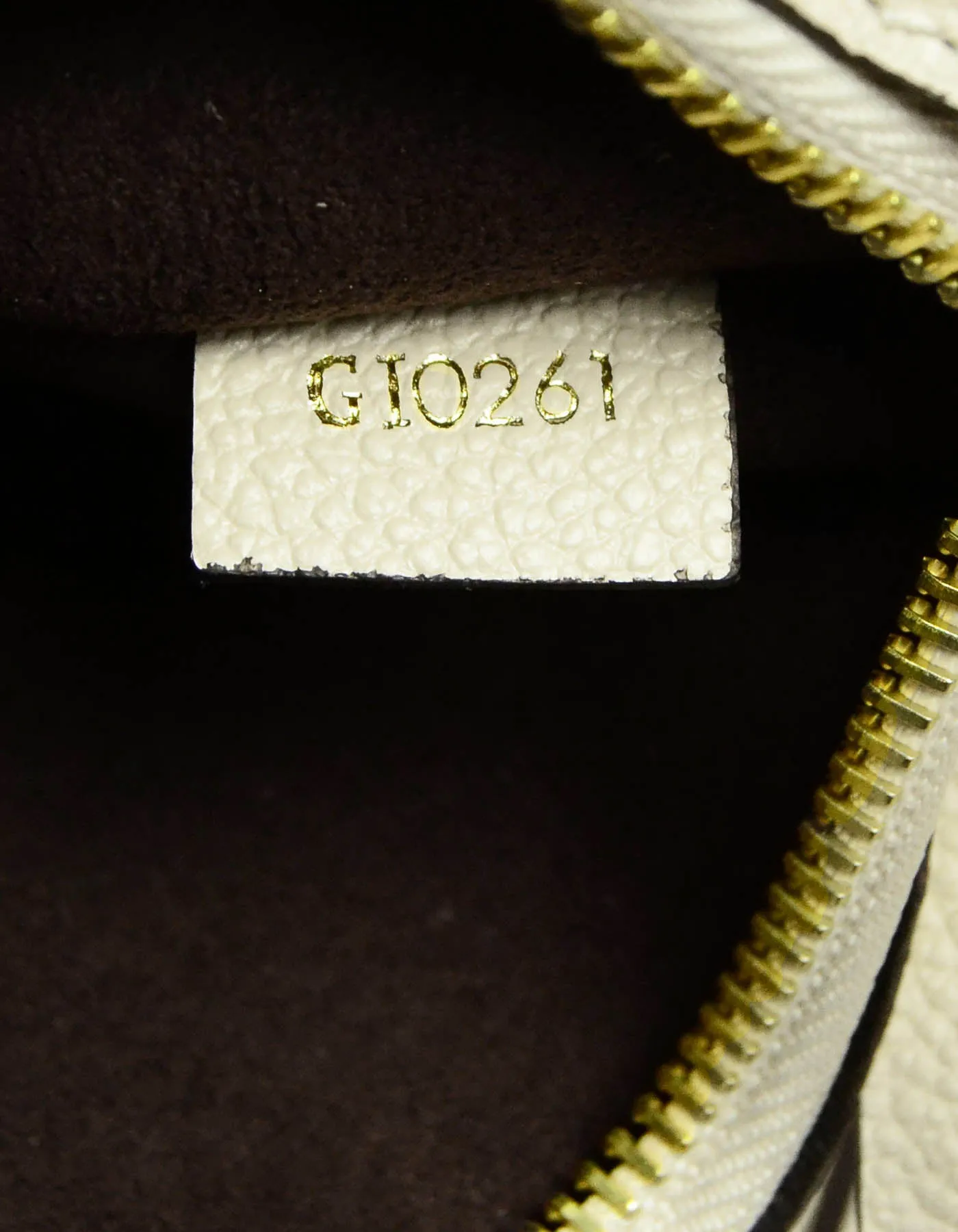 Louis Vuitton 2021 Creme Monogram Empreinte Leather Neverfull MM Tote Bag