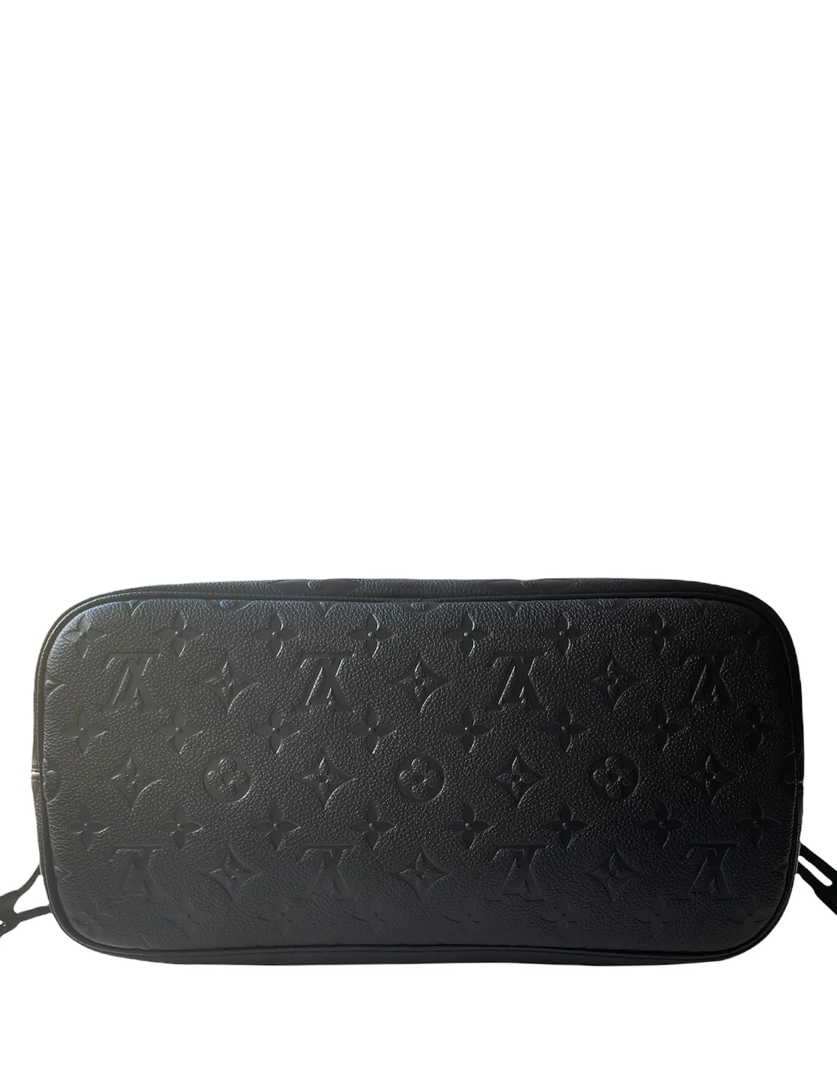 Louis Vuitton '21 Black Monogram Empreinte Leather Neverfull MM Tote Bag
