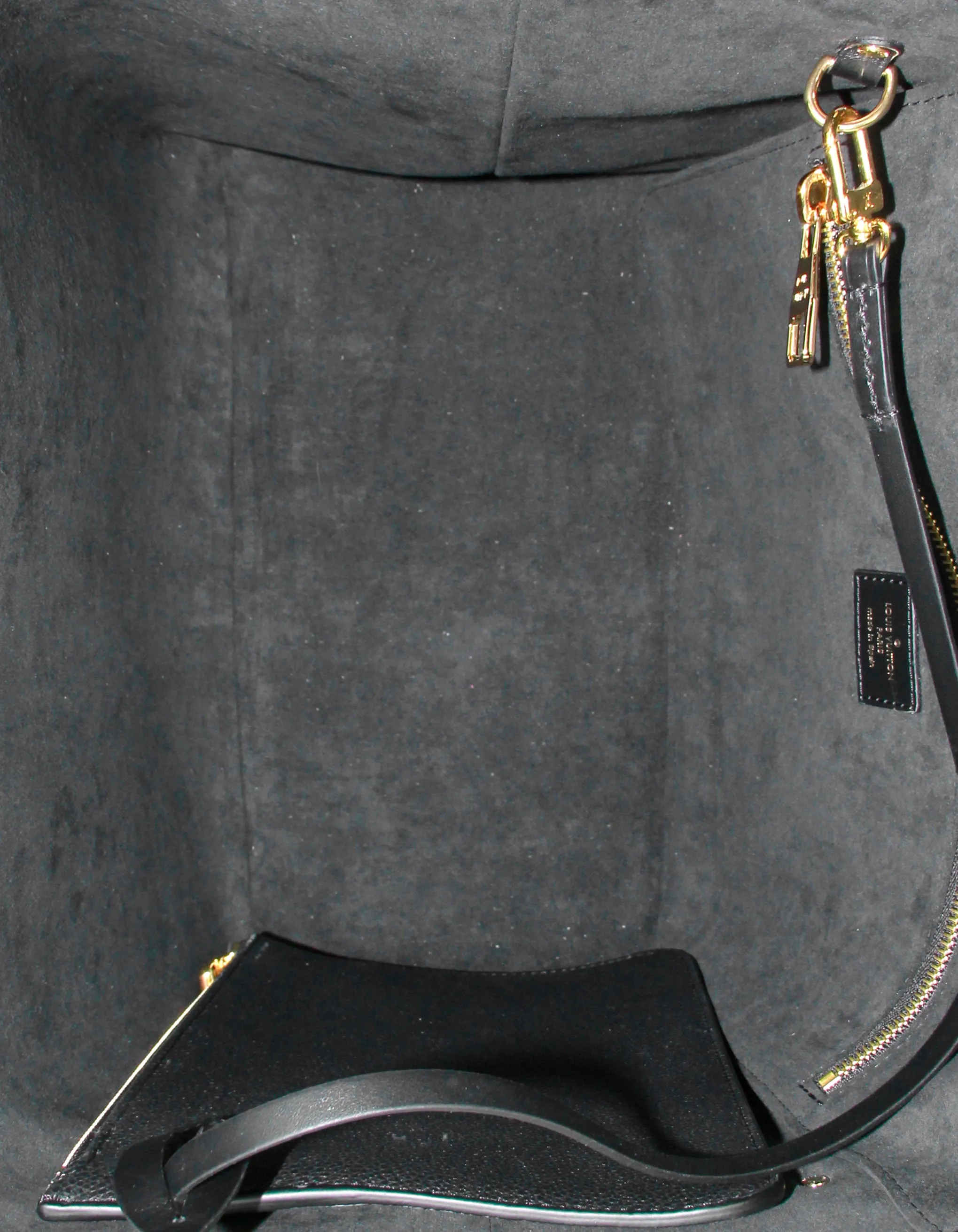 Louis Vuitton '22 Black Empreinte Monogram Giant Broderies Neverfull MM Bag