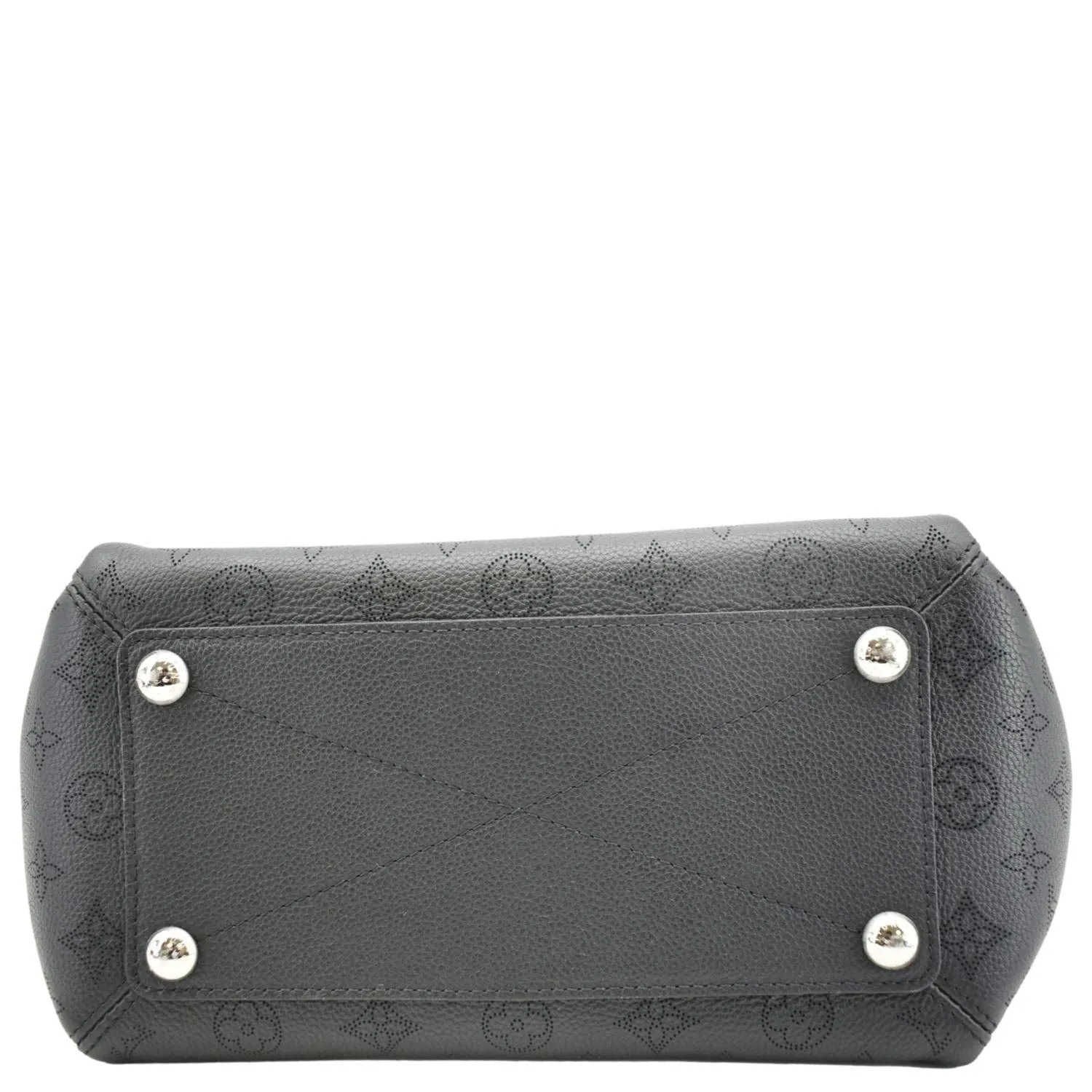 LOUIS VUITTON Babylone Monogram Mahina Leather Shoulder Bag Black