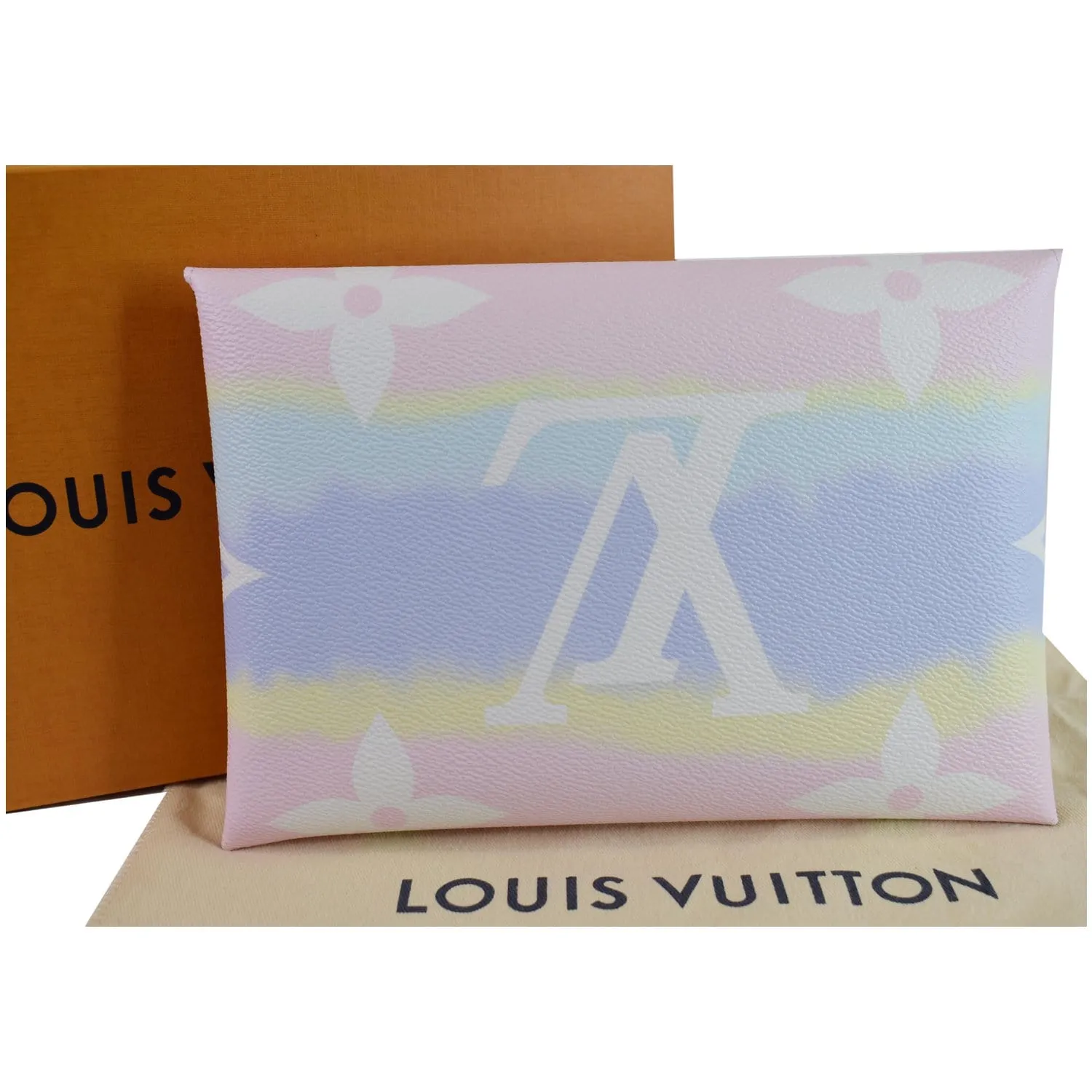 LOUIS VUITTON Kirigami Pochette Large Monogram Escale Clutch Pastel - Last Call