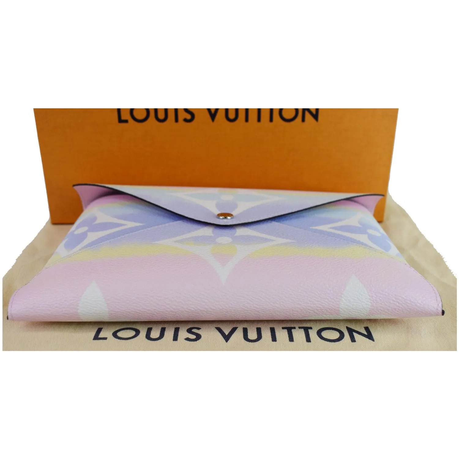 LOUIS VUITTON Kirigami Pochette Large Monogram Escale Clutch Pastel - Last Call