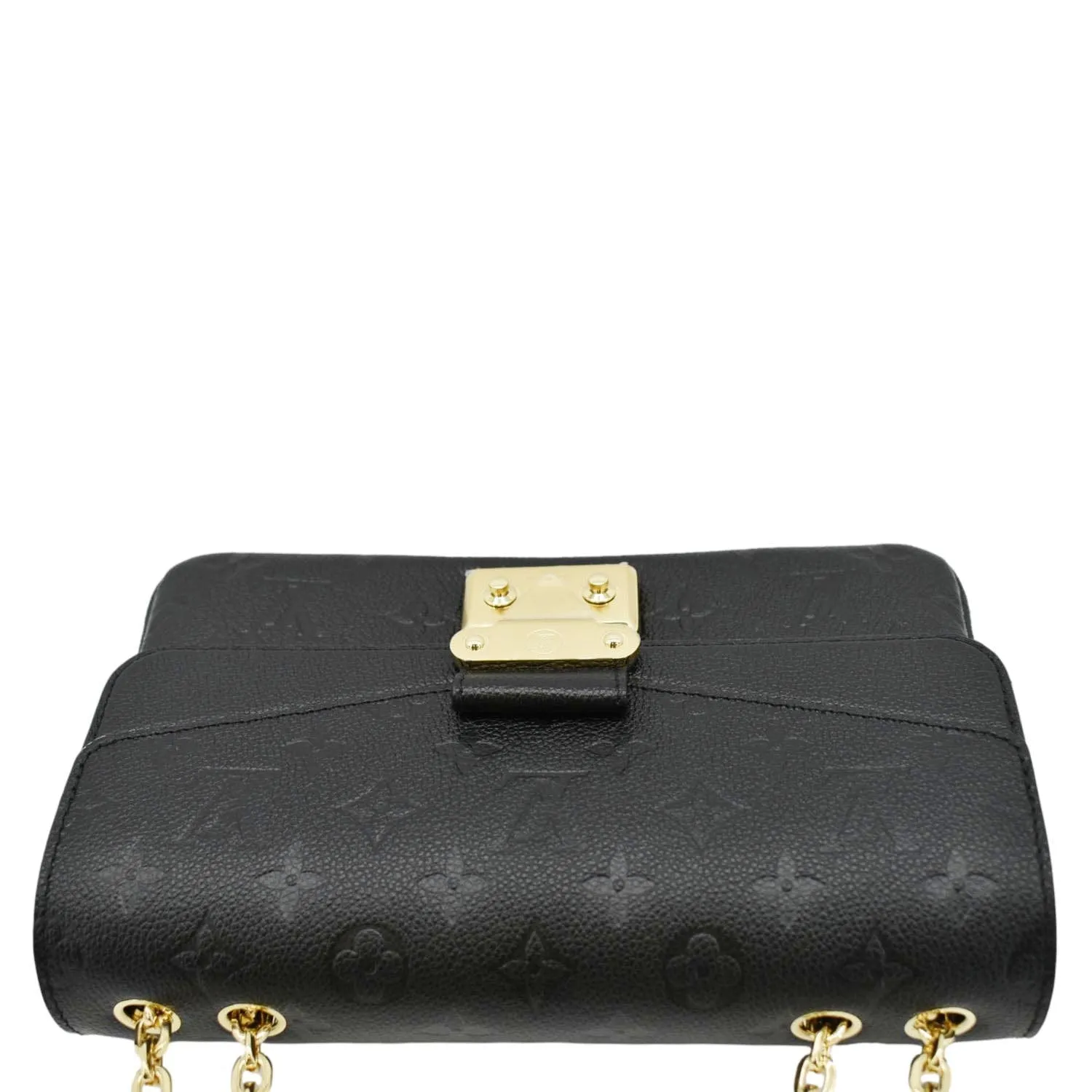 LOUIS VUITTON Marceau  Monogram Empreinte Leather Shoulder Bag Black