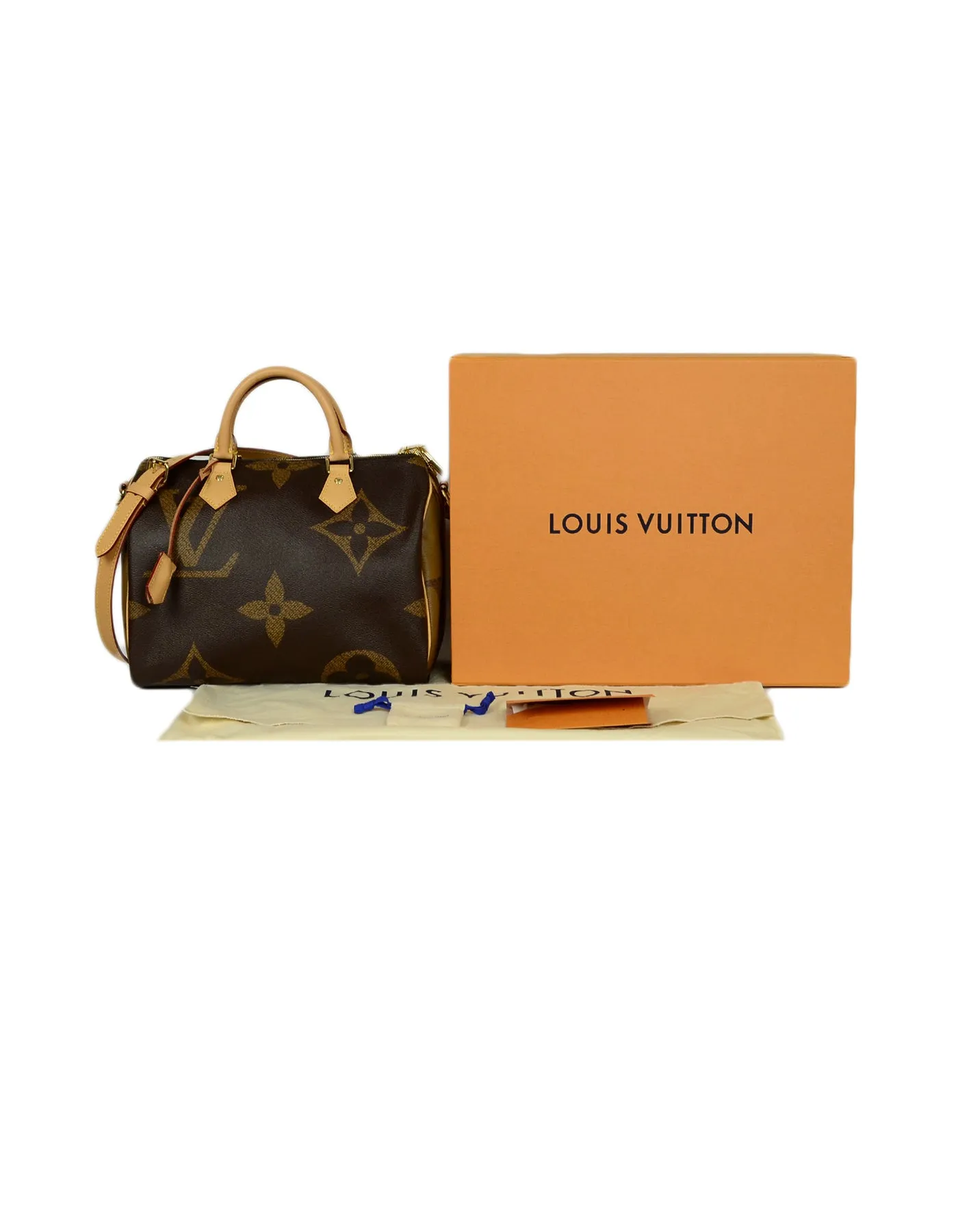 Louis Vuitton Monogram Giant Canvas Reverse Speedy Bandouliere 30 Bag
