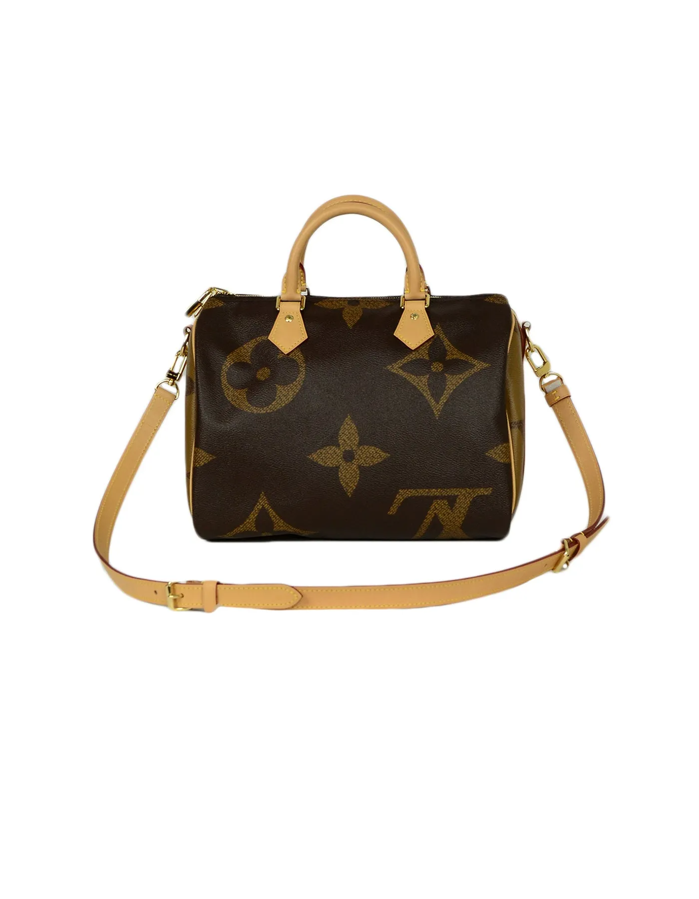 Louis Vuitton Monogram Giant Canvas Reverse Speedy Bandouliere 30 Bag