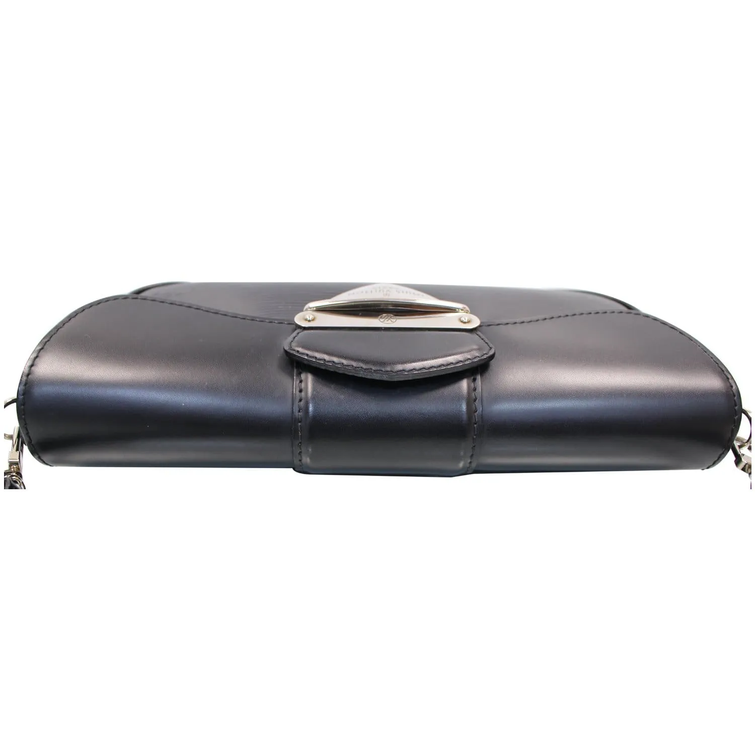 LOUIS VUITTON Montaigne Epi Leather Clutch Bag Black