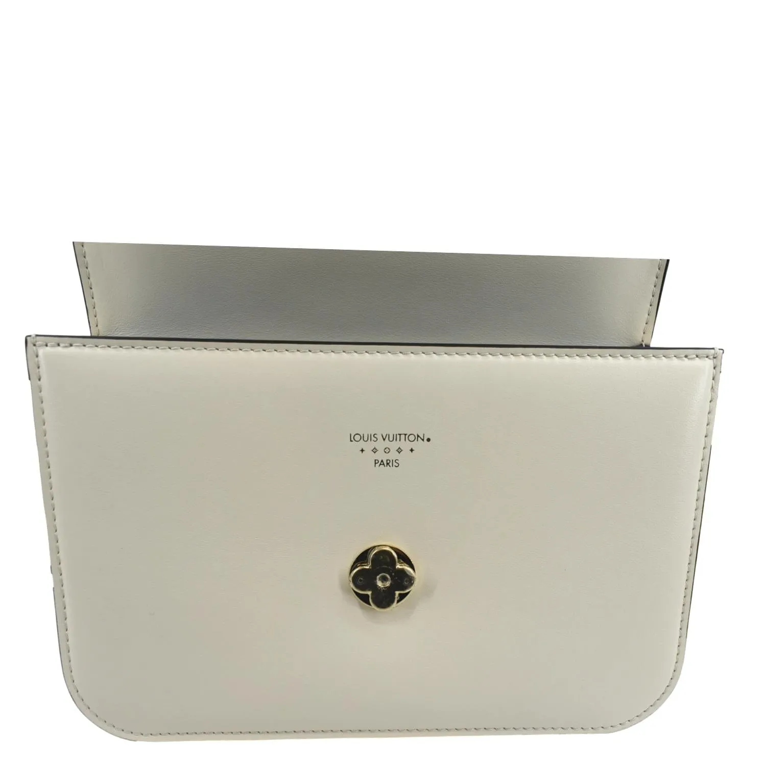LOUIS VUITTON Pont 9 Calfskin Leather Shoulder Bag Creme