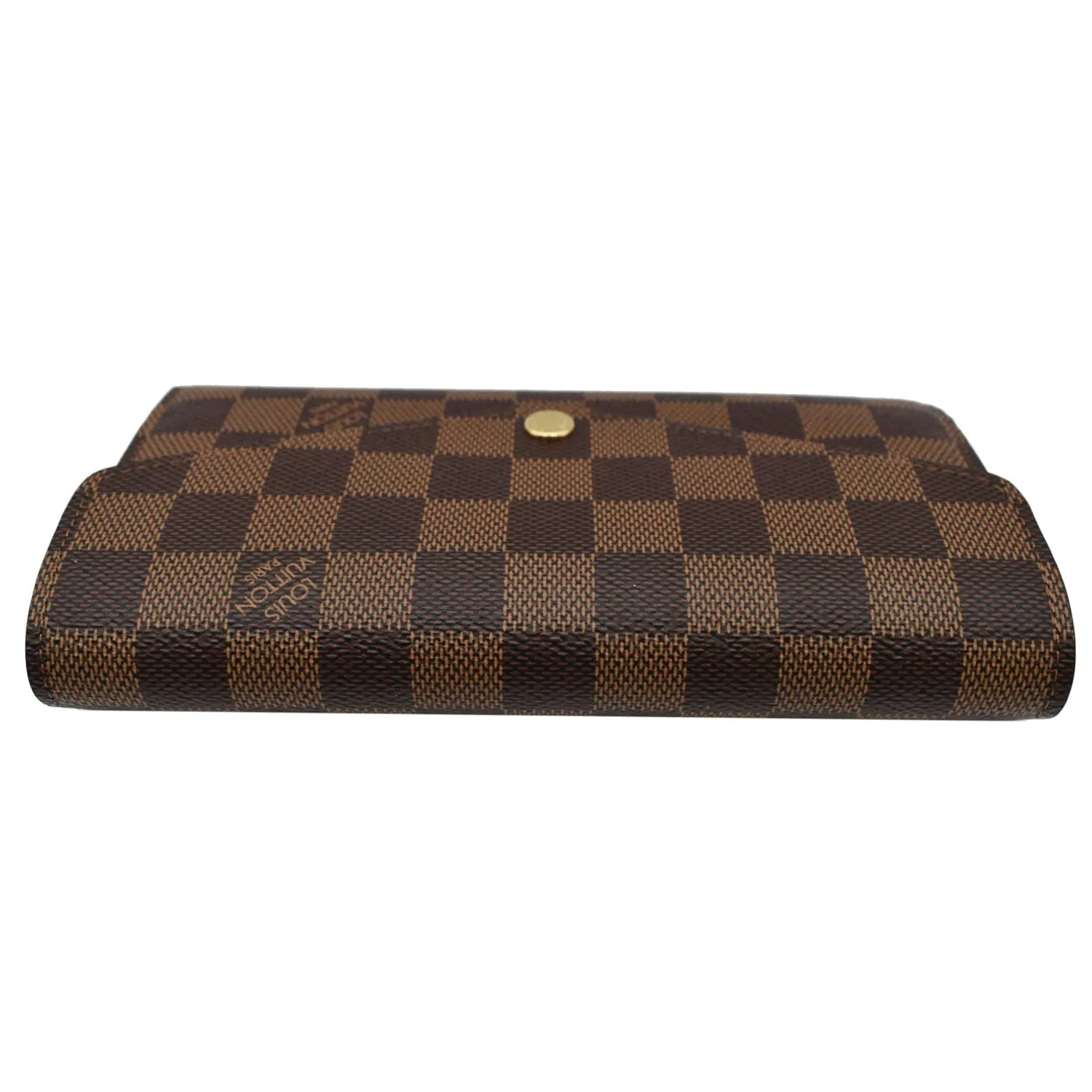 LOUIS VUITTON Sarah Damier Ebene Wallet Brown