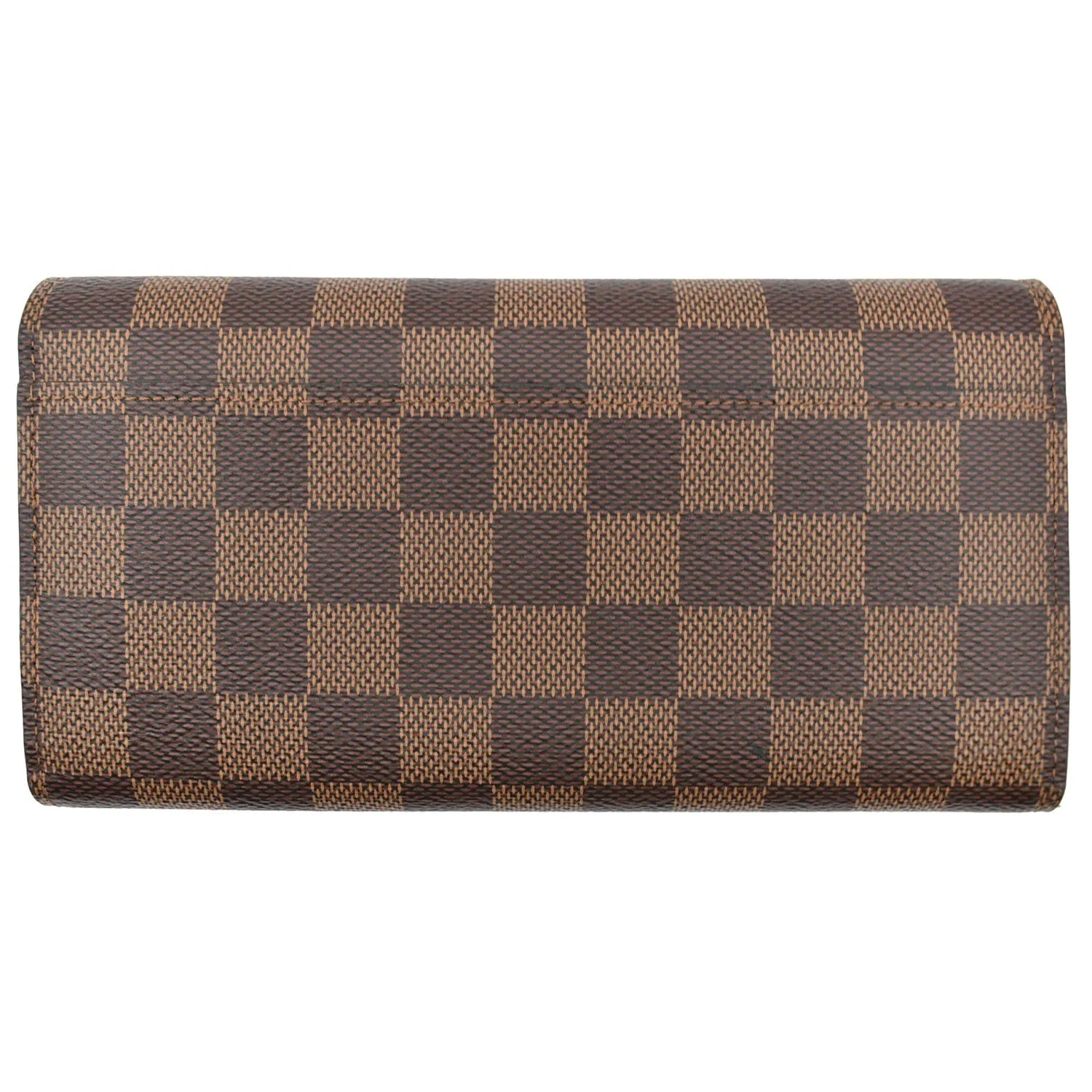 LOUIS VUITTON Sarah Damier Ebene Wallet Brown