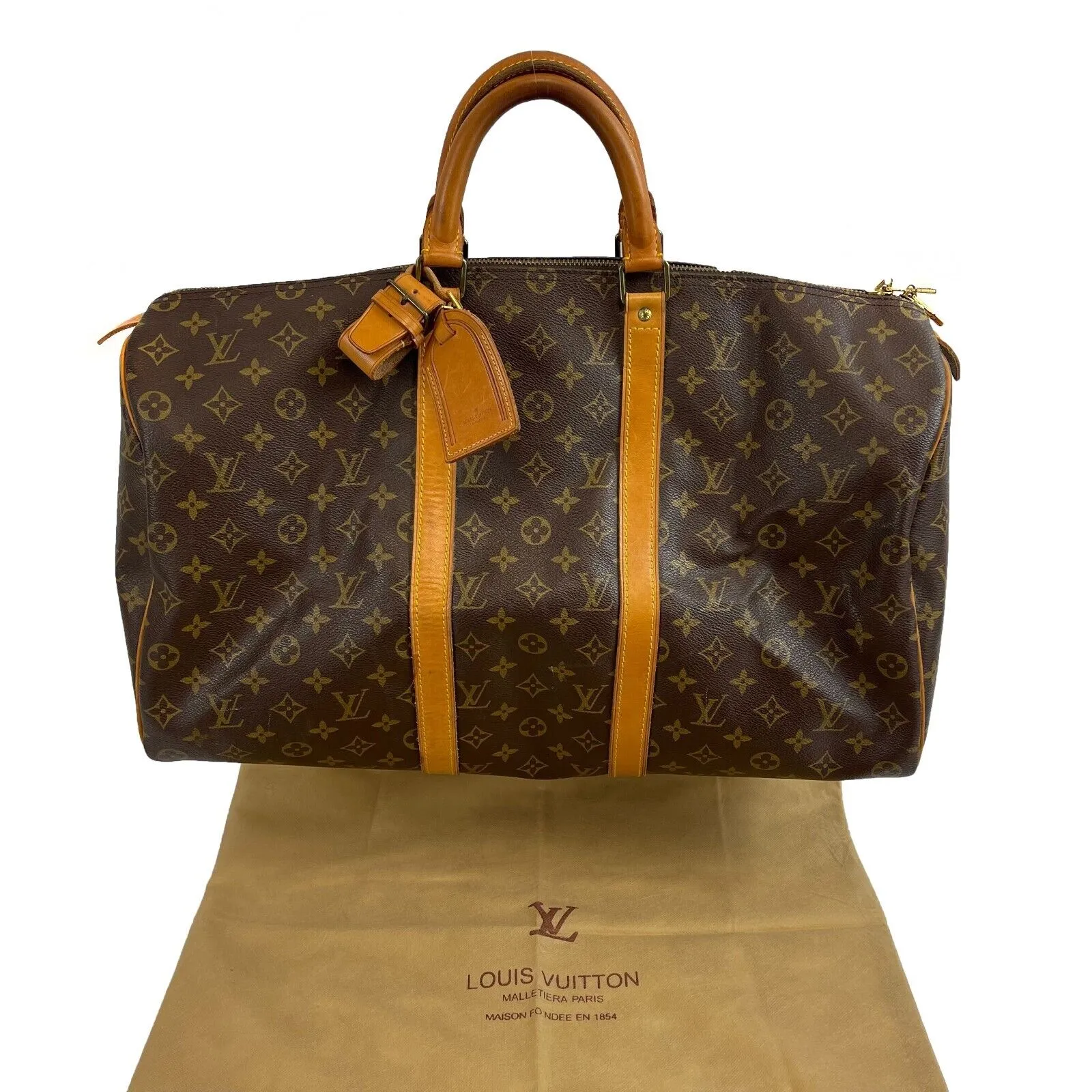 Louis Vuitton - Vintage Monogram Keepall Boston Duffle Bag Top Handle