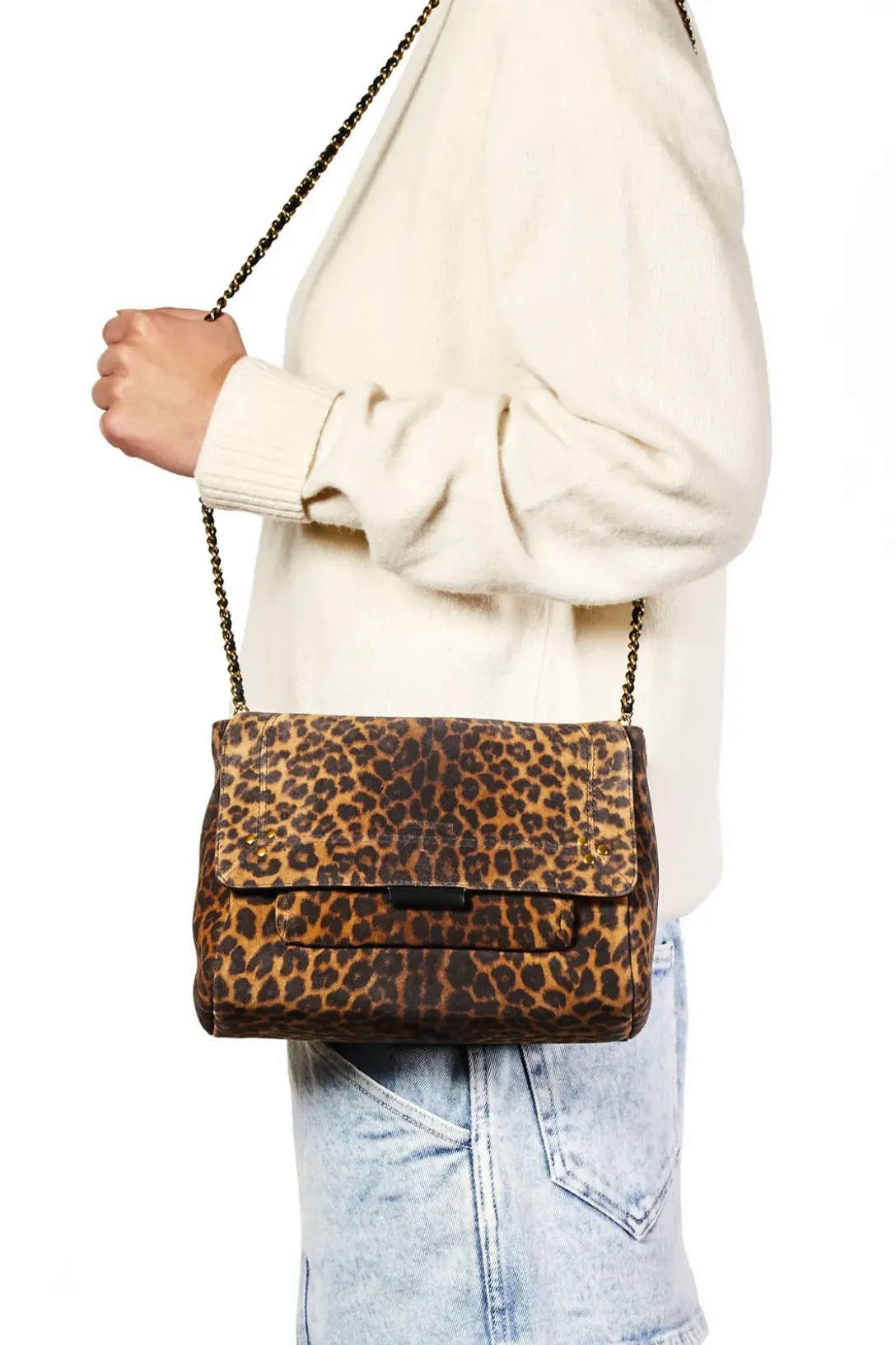 Lulu M Bag | Léopard Chamois