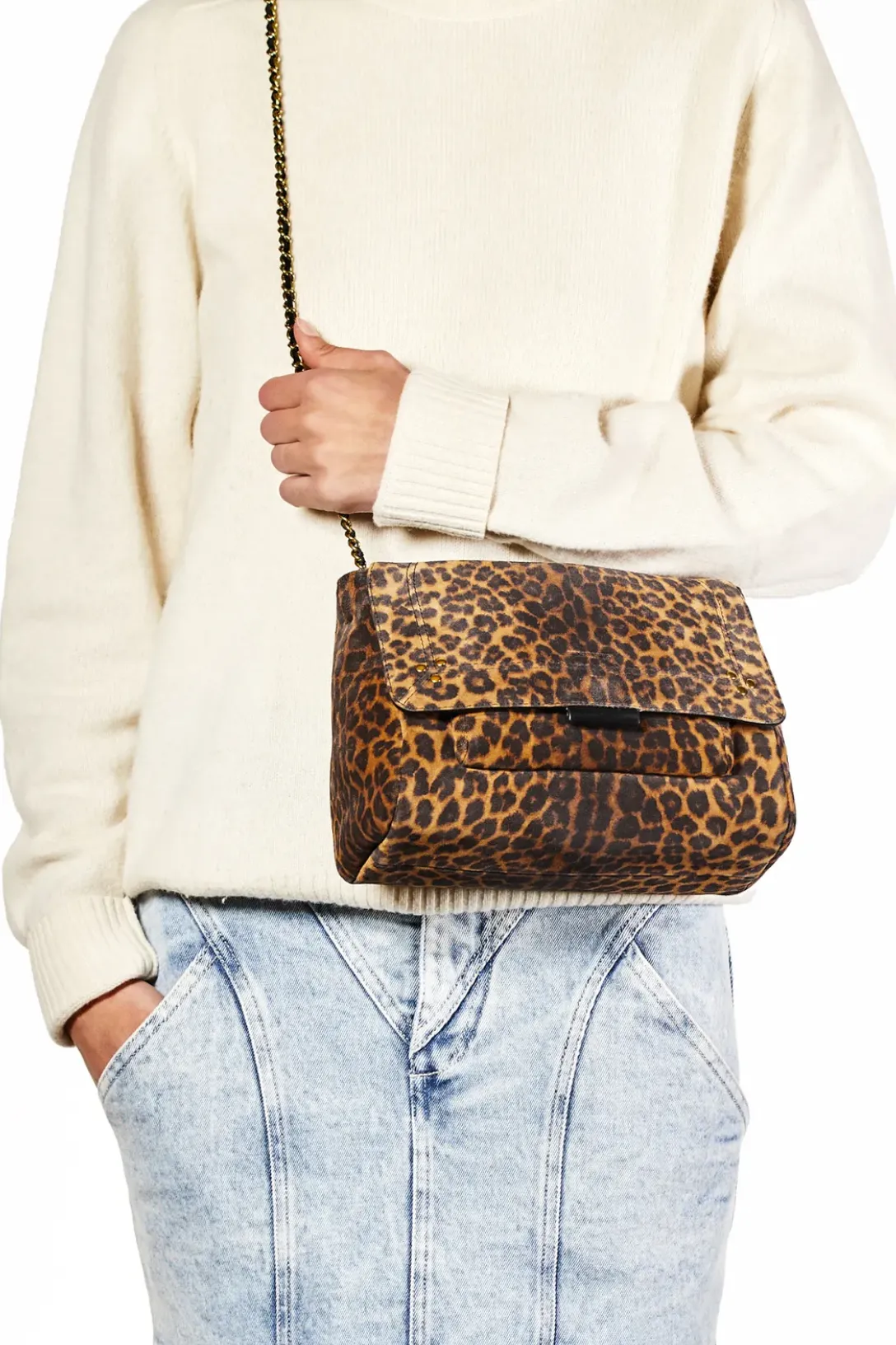 Lulu M Bag | Léopard Chamois
