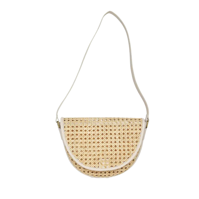 Luna Bag in Cream Rattan