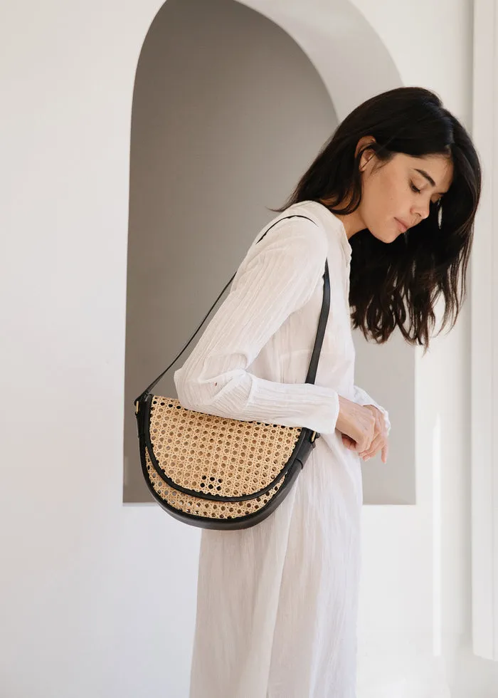 Luna Bag in Cream Rattan