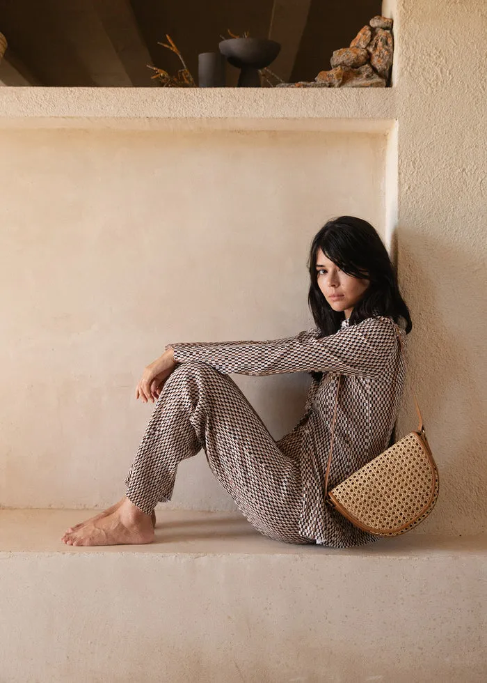 Luna Bag in Cream Rattan