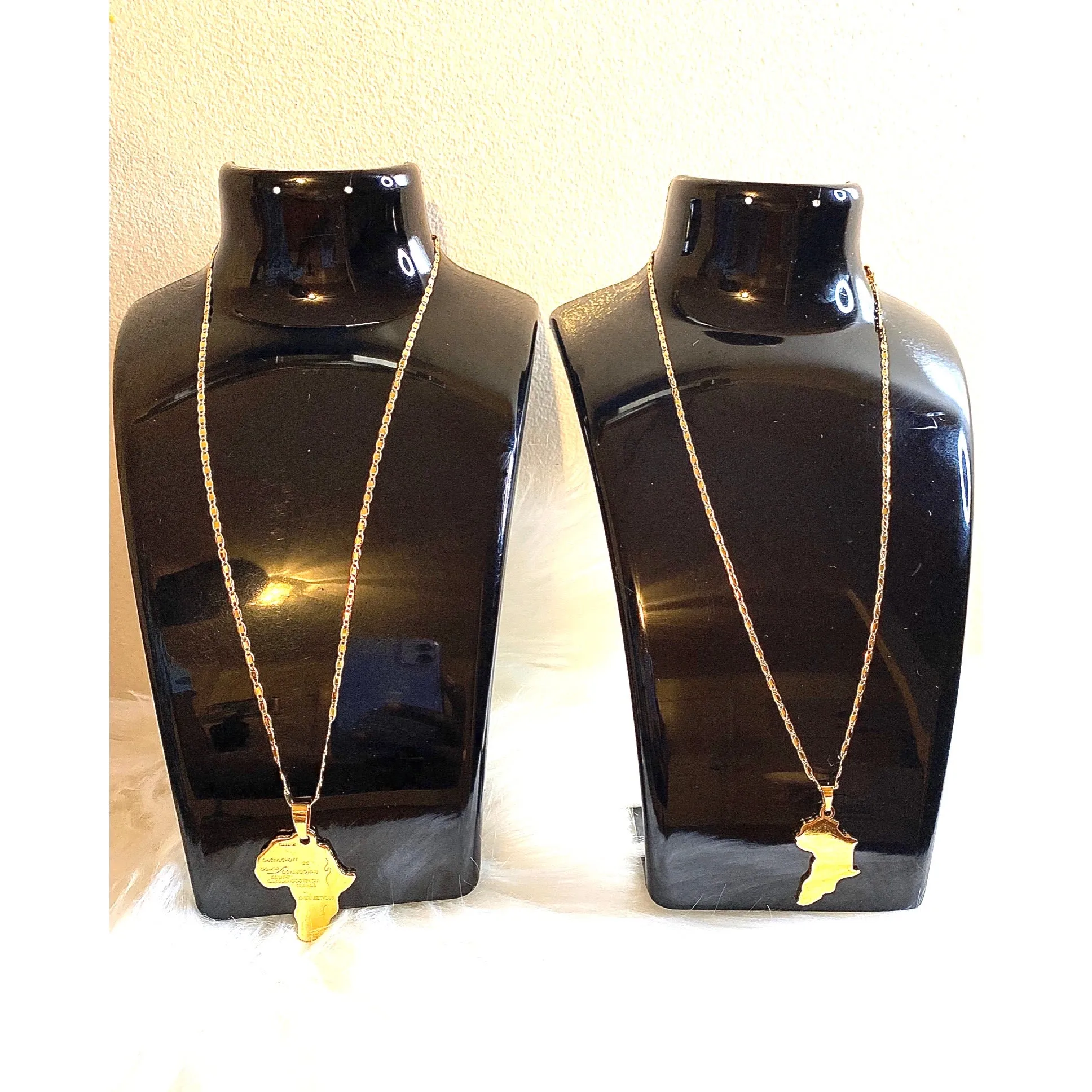 MAMA AFRICA MAP NECKLACE