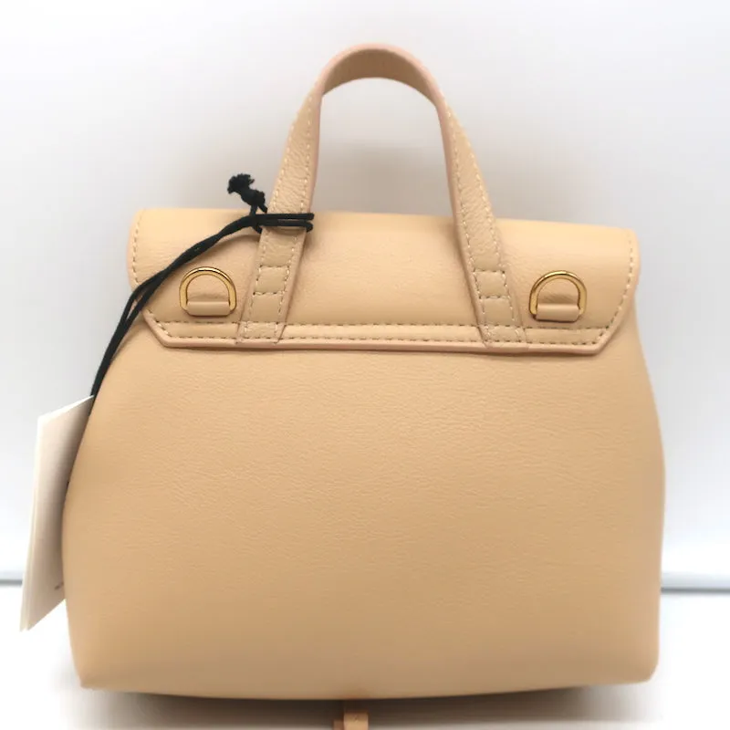 Mansur Gavriel Mini Soft Lady Bag Sand Leather Crossbody NEW