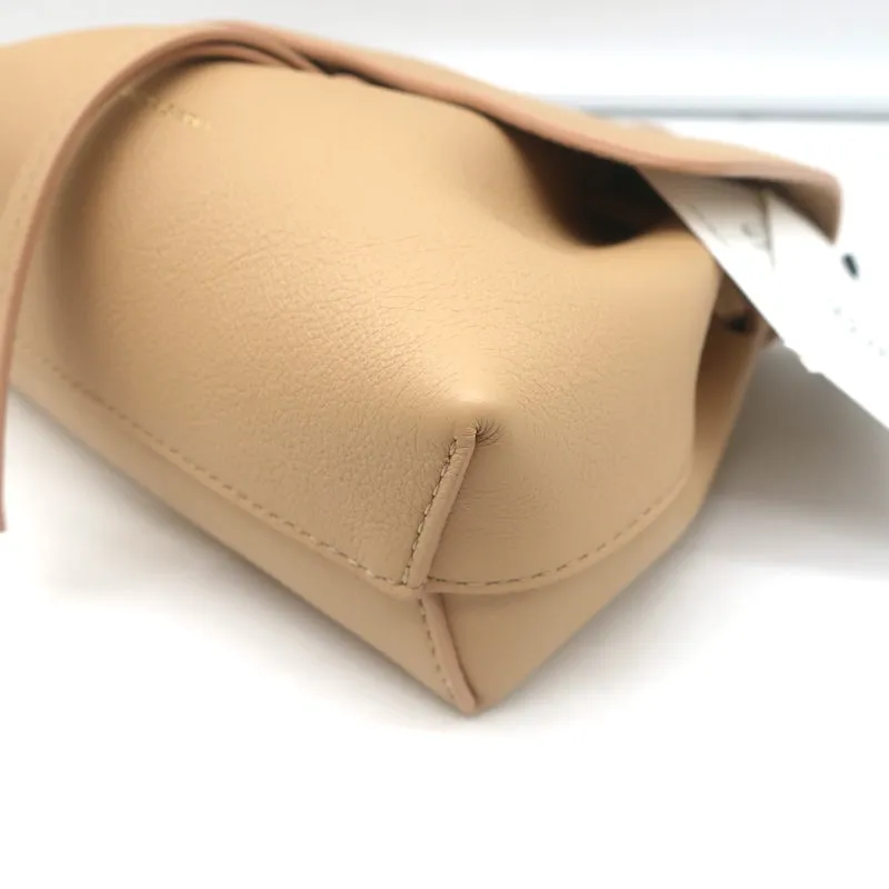 Mansur Gavriel Mini Soft Lady Bag Sand Leather Crossbody NEW