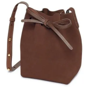 MANSURSTUDIOS suede bucket bag mansur women faux suede shoulder bag