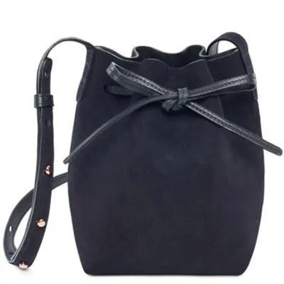 MANSURSTUDIOS suede bucket bag mansur women faux suede shoulder bag