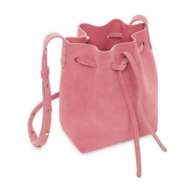 MANSURSTUDIOS suede bucket bag mansur women faux suede shoulder bag