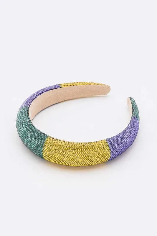 Mardi Gras Statement Crystal Headband