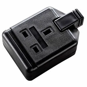 Masterplug EXS13110B 1 Socket 10m 13A Heavy Duty Extension Lead Black
