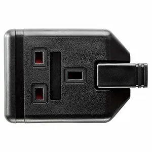 Masterplug EXS13110B 1 Socket 10m 13A Heavy Duty Extension Lead Black