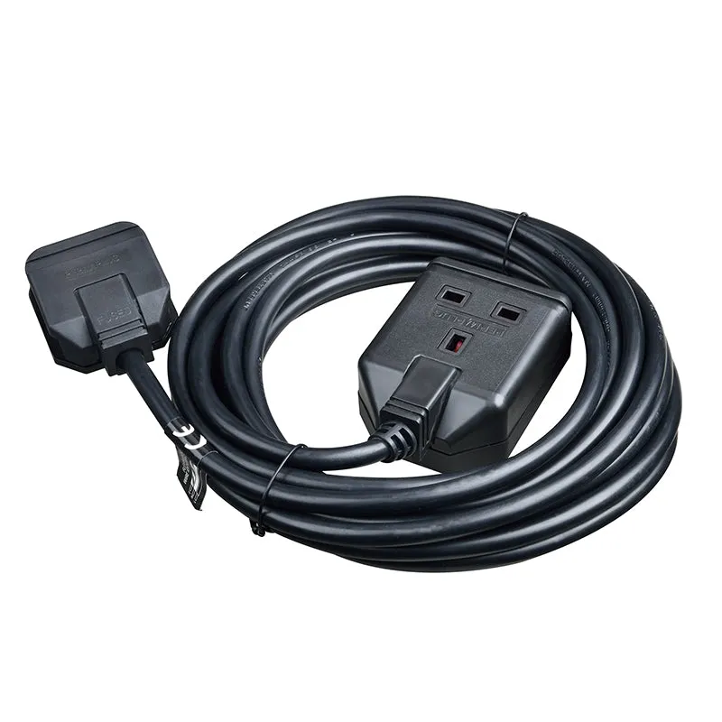 Masterplug EXS13110B 1 Socket 10m 13A Heavy Duty Extension Lead Black
