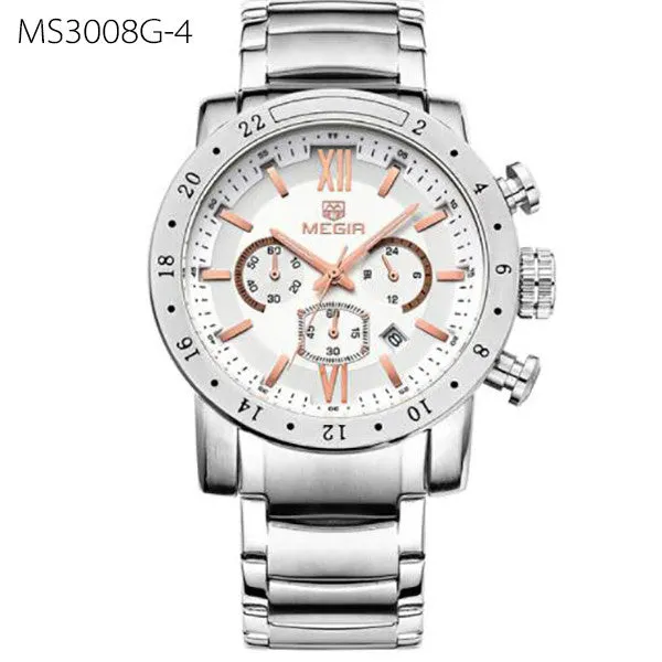 MEGIR Mens Military watch with Luminous Background