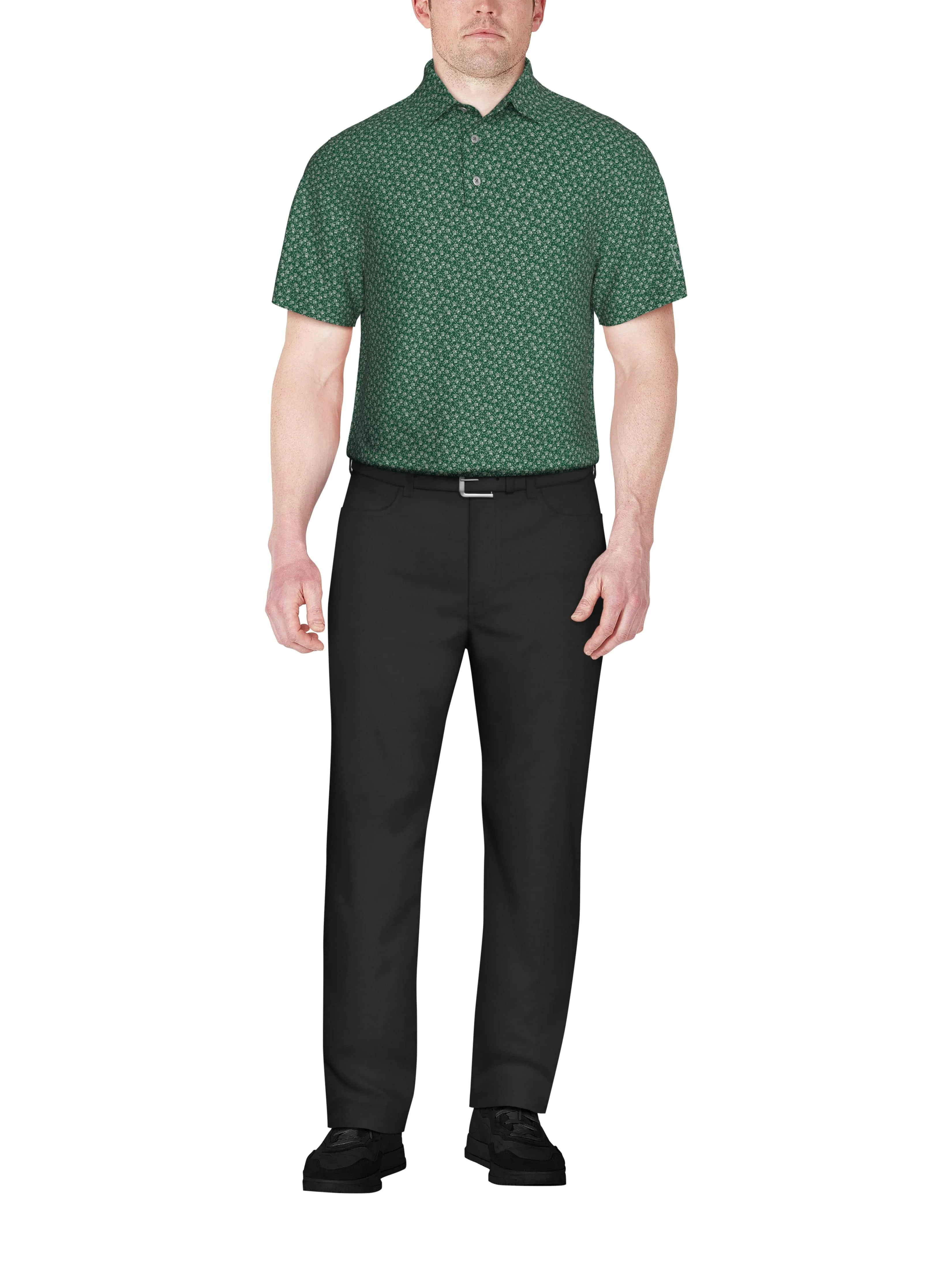 Men's Floral Print Golf Polo
