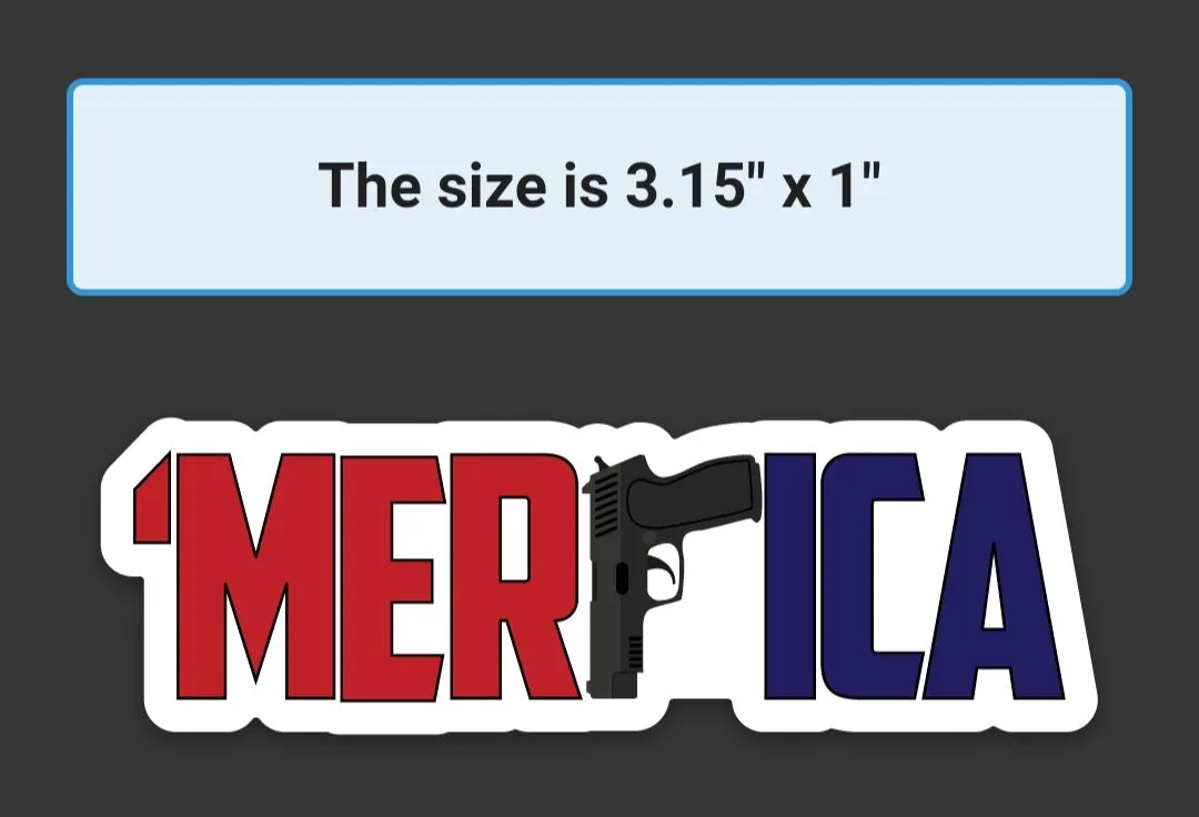 'MERICA Diecut Stickers