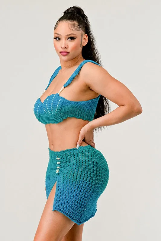 Mermaid Two piece knit set