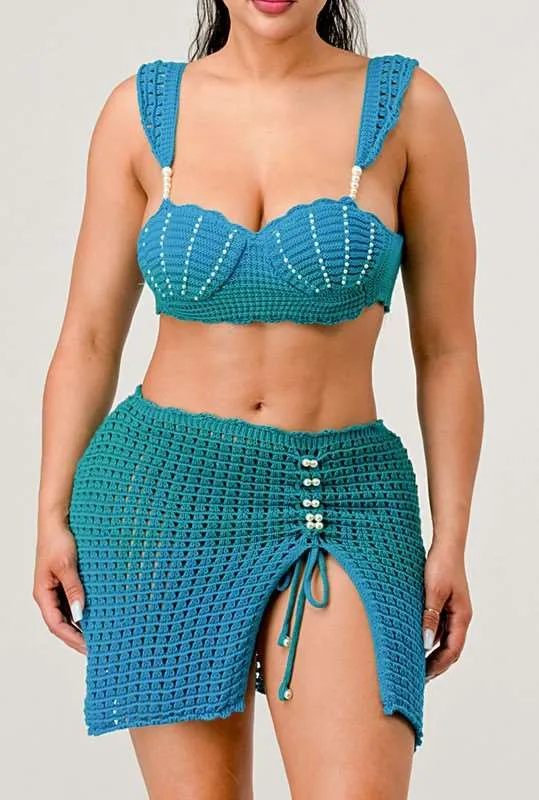 Mermaid Two piece knit set