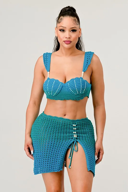 Mermaid Two piece knit set