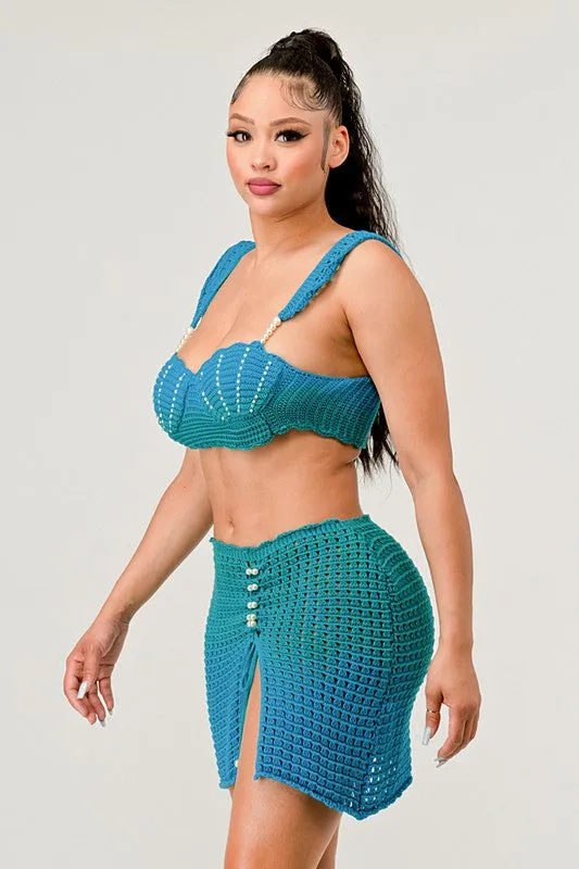 Mermaid Two piece knit set